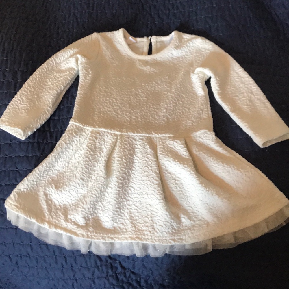 Girls 18m like new cream dress